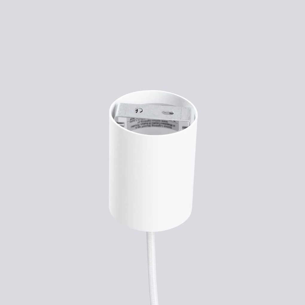 Závesné svietidlo Halo, 1x biele sklenené tienidlo, w