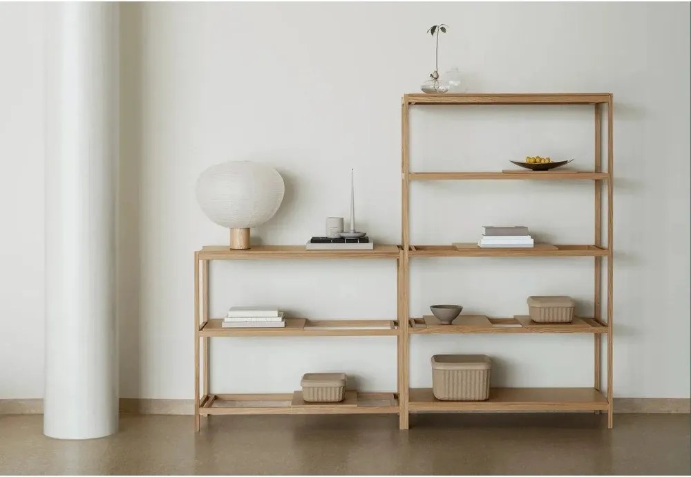 Regál v dekore duba v prírodnej farbe 105x170x40 cm Sukoya – Blomus