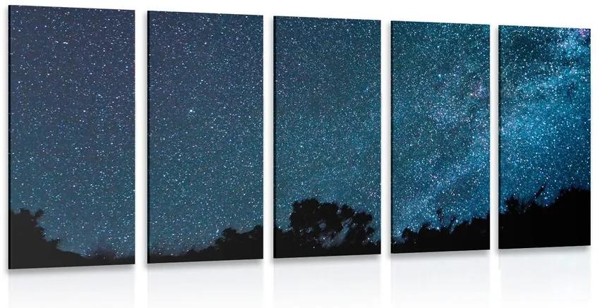 5-dielny obraz mliečna dráha medzi hviezdami