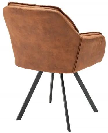 Dizajnová stolička Joe, hnedá