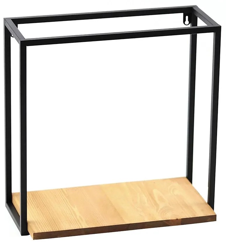 Polička Loft KWS-715/04/01 45x15 čierna