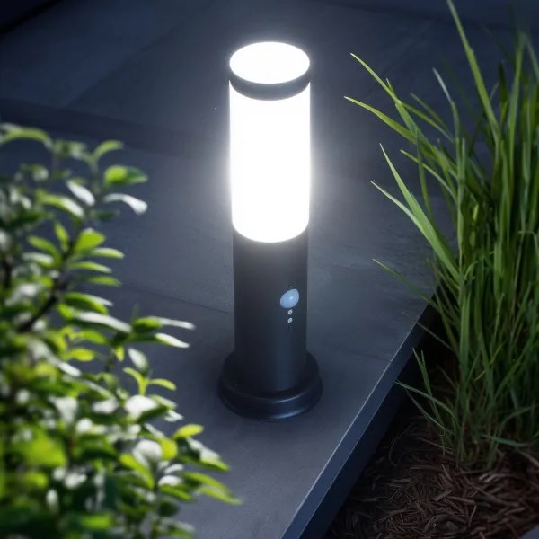 Brilagi - Vonkajšia lampa so senzorom NOVA 1xE27/15W/230V 40 cm IP44 čierna