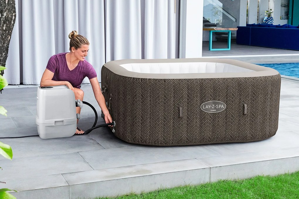 BESTWAY Lay-Z-Spa Cabo EnergySense Smart HydroJet Vírivka, 180 x 180 x 71 cm, 6 osôb 6001R