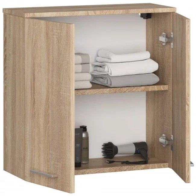 Kúpeľňová skrinka W 60 cm FIN 2D sonoma