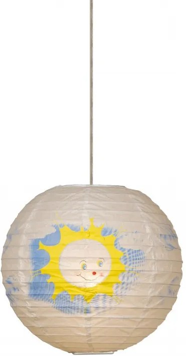 detské závesné svietidlo - luster Lucide SUN 1x60W E27