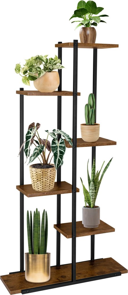 Stojan na květiny IKER dub/černý