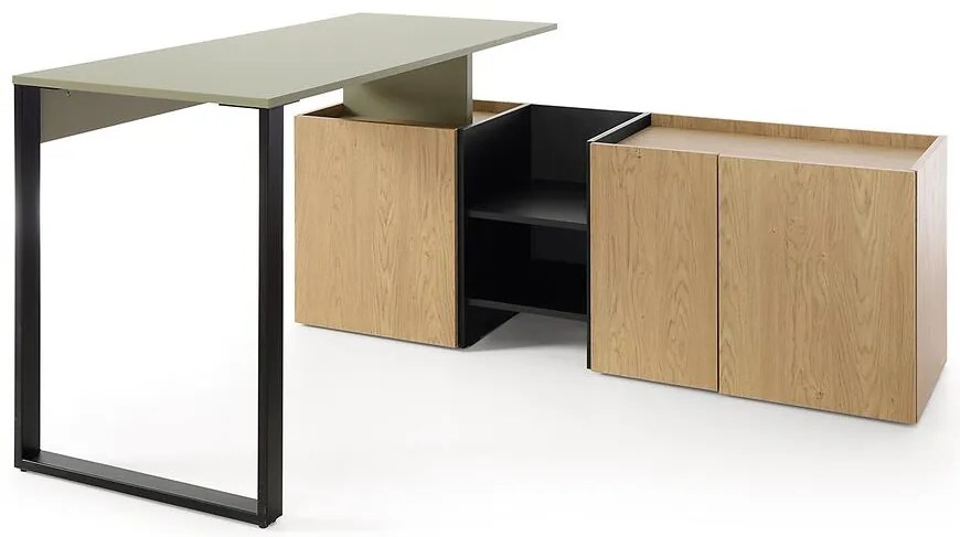 Písací Stôl Sergio SE8+Komoda 3D Eukalyptus/Dub Baltic