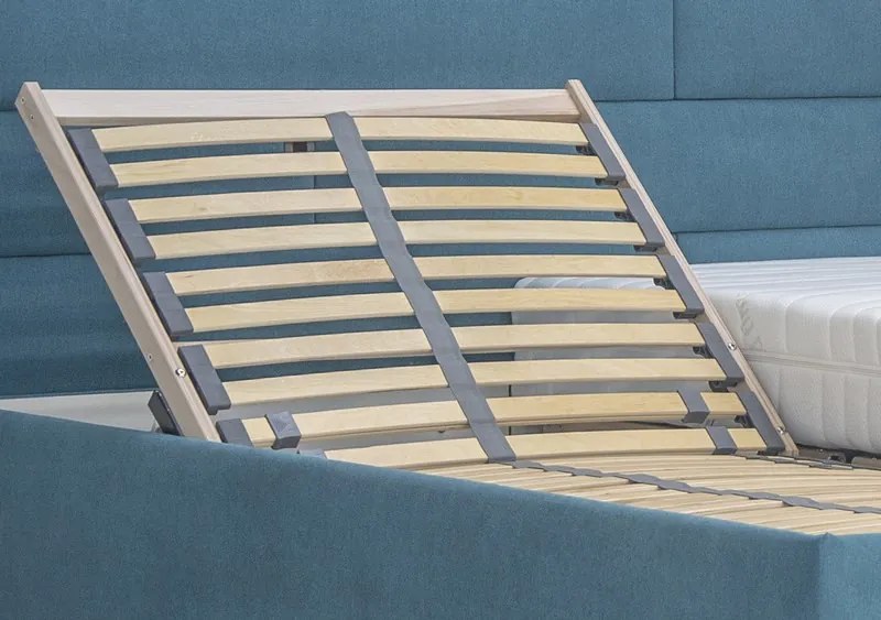 Posteľ Windy 180x200 cm, tyrkysová látka