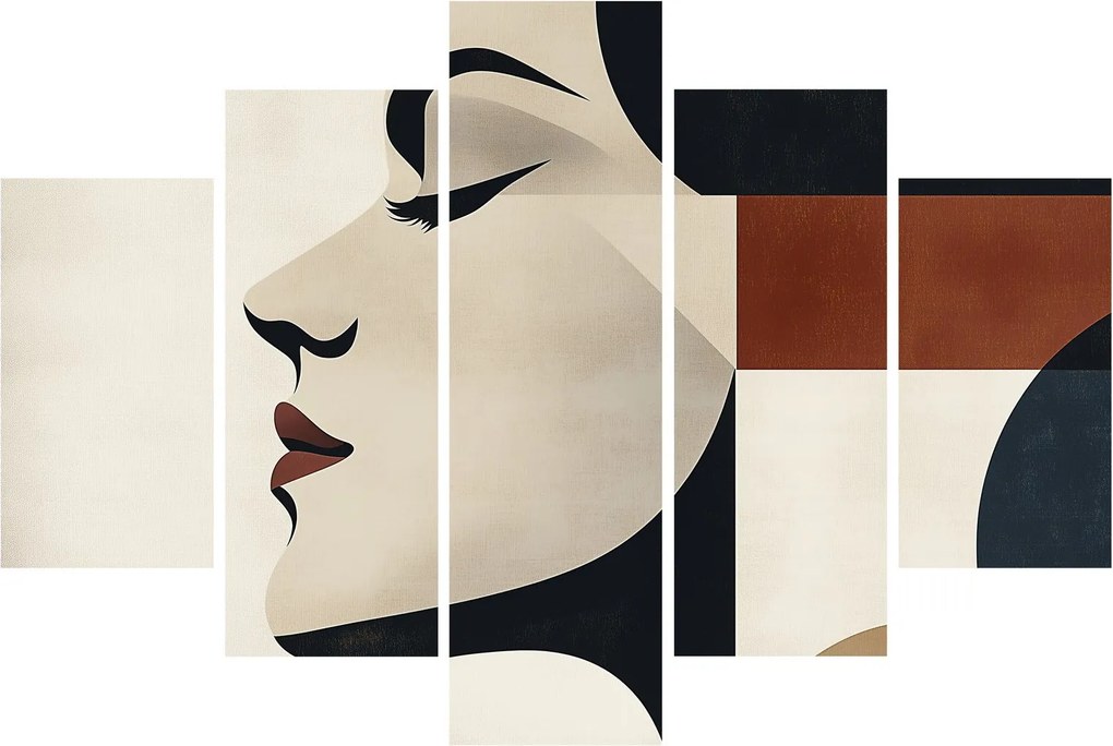 Obraz - Žena z profilu (150x105 cm)