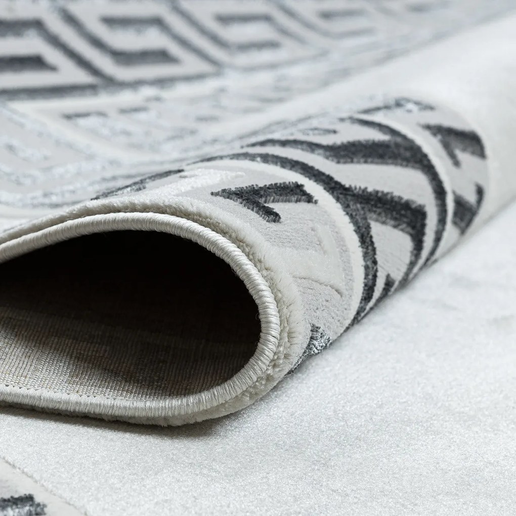 Dywany Łuszczów, Kusový koberec Allure 1960 white/grey, 180x270, šedá, kancelária