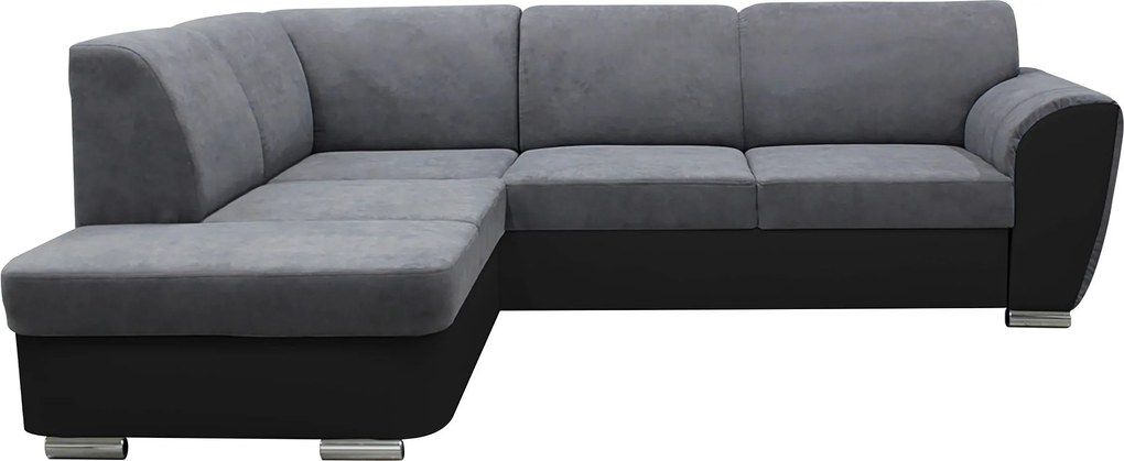 XXXLutz ROHOVÁ SEDAČKA, textil, sivá, čierna MID.YOU - Sedačky - 001574004009