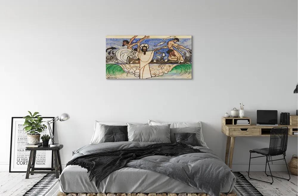 Obraz canvas Ježišovo skica sea 125x50 cm