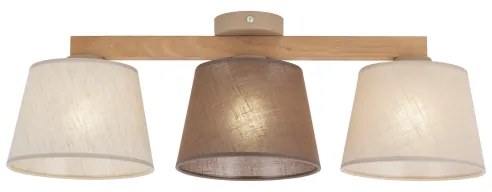 Brilagi - Prisadený luster LATTE 3xE27/15W/230V borovica/mix