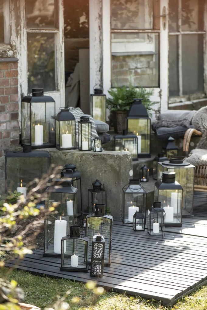 AKCIA Sklenená vonkajšia lucerna NORR II. akosť