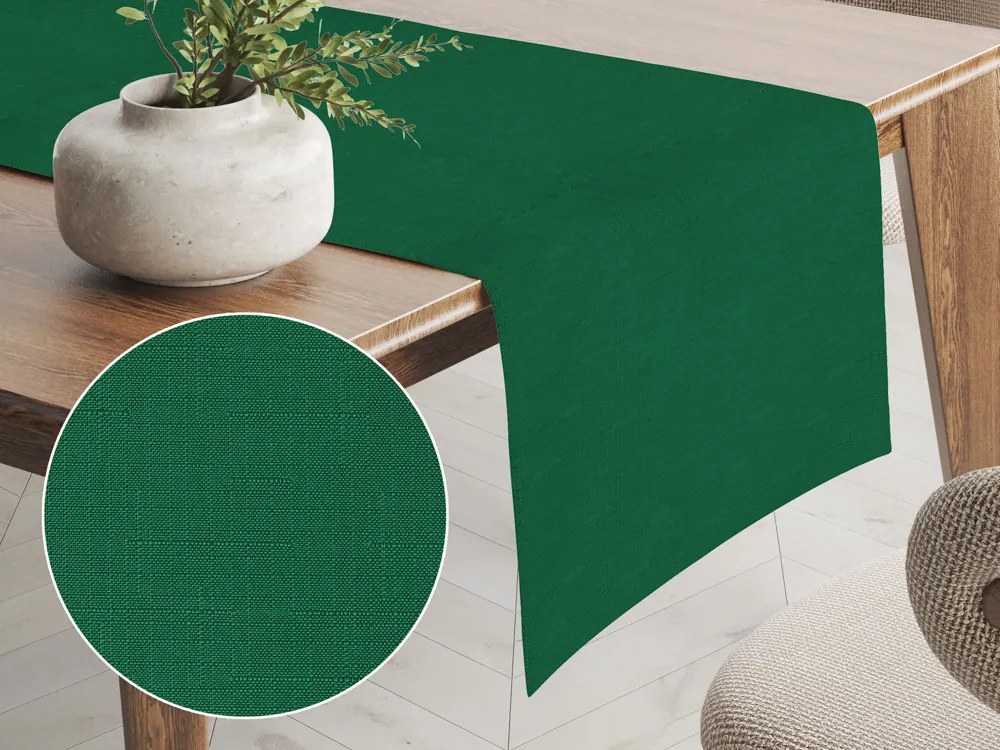Biante Teflónový behúň na stôl TF-064 Zelený 35x120 cm