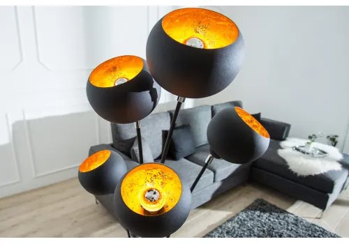 Stojaca lampa 37004 Čierna  - Komfort-nábytok