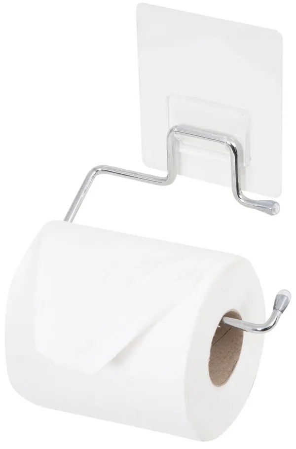 Samolepiaci držiak z pochrómovanej ocele na toaletný papier Compactor