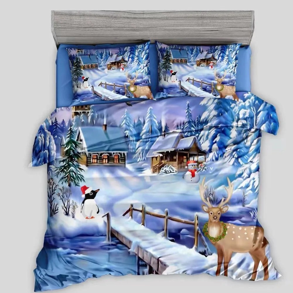 Obliečky SAVENA WINTER 3-dielna sada 140x200 cm