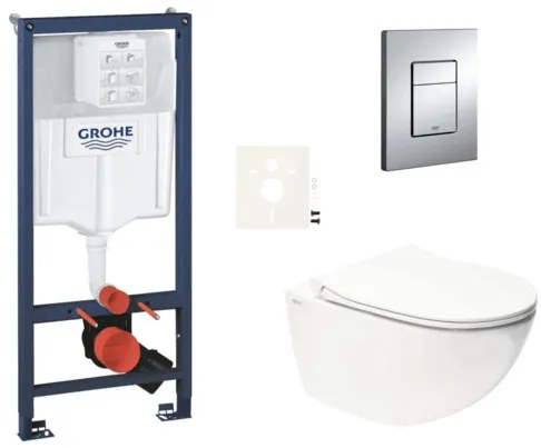 Závesný wc set do ľahkých stien / predstenová montáž Swiss Aqua Technologies Infinitio SIKOGRSIN11E