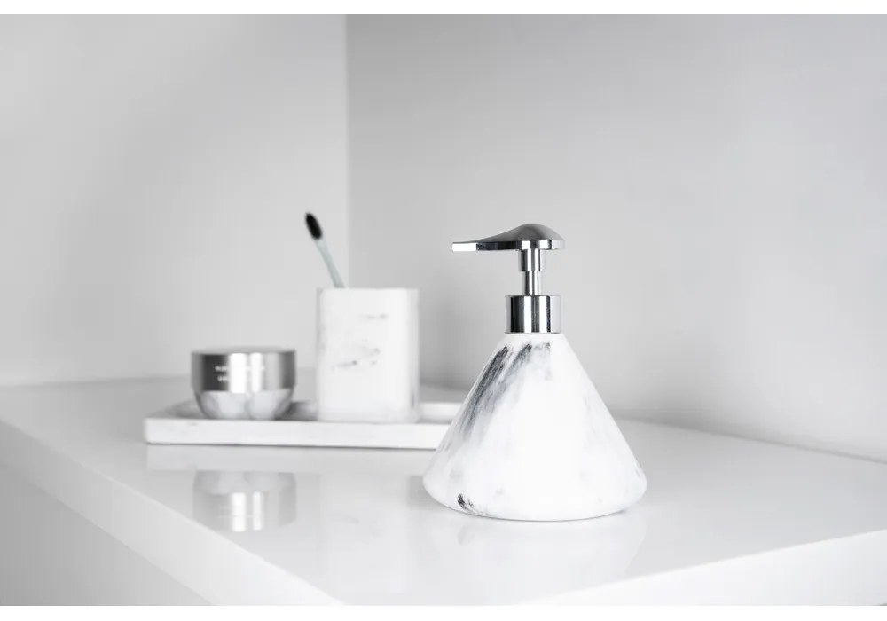 Bielo-sivá tácka do kúpeľne Wenko Desio