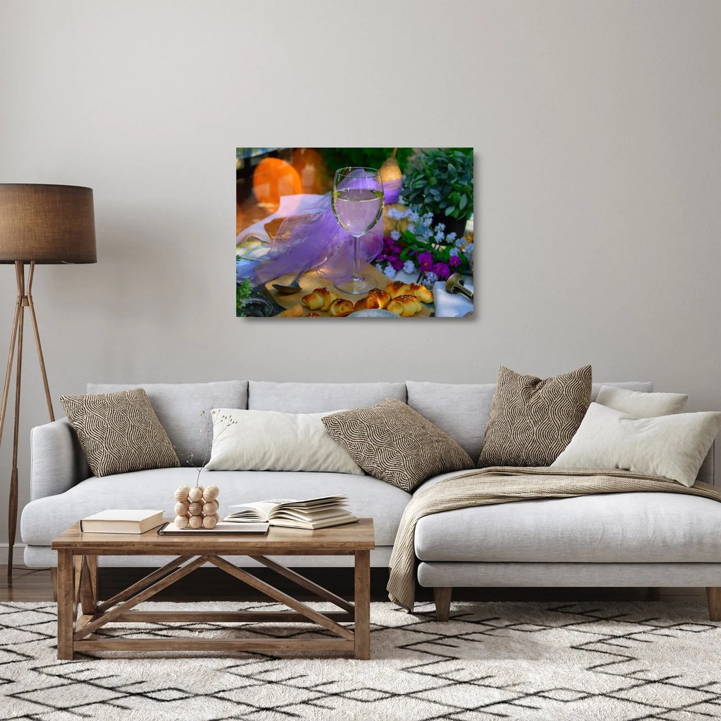 Sklenený obraz pikniku (70x50 cm)
