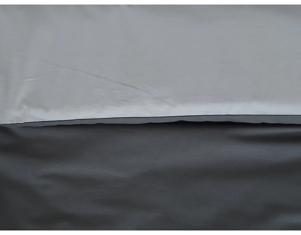 B.E.S. Petrovice Bavlnené obliečky Double face antracit/sivá