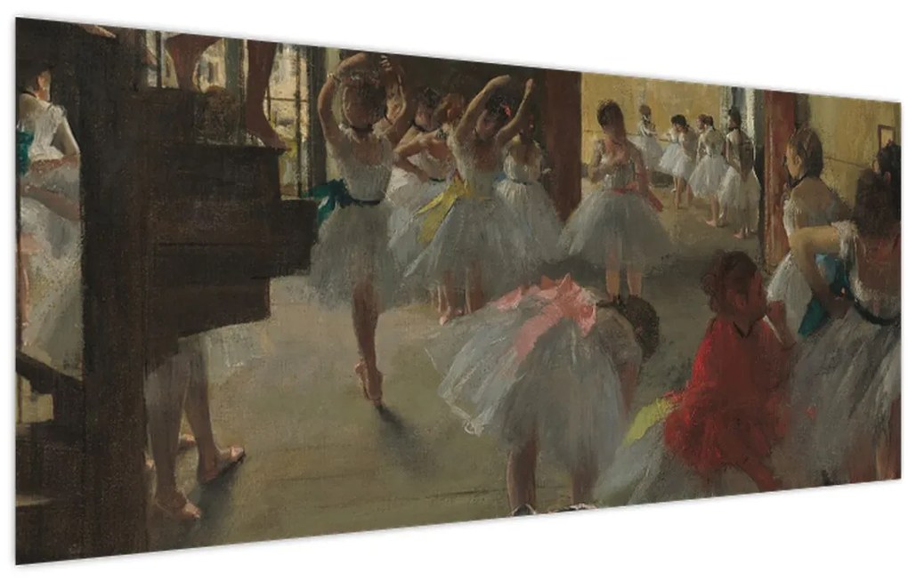 Obraz - Edgar Degas, The Dance Class, reprodukcia (120x50 cm)