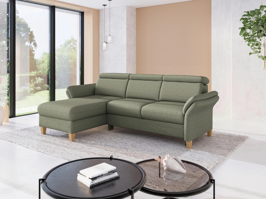 XXXLutz ROHOVÁ SEDAČKA, textil, olivovozelená Sit & More - Sedačky - 000144025775