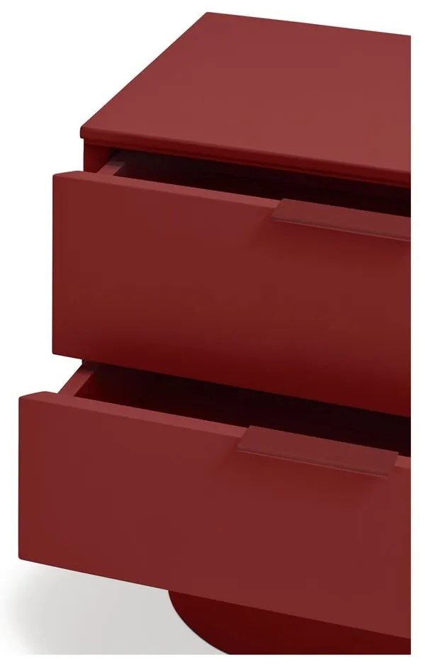 Červený nočný stolík Totem – Teulat