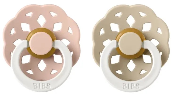 BIBS Boheme cumlíky, kaučuk NOČNÉ 2ks - veľkosť 1 - Blush Vanilla
