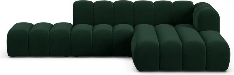 Tmavozelená rohová pohovka (pravý roh) Lupine – Micadoni Home