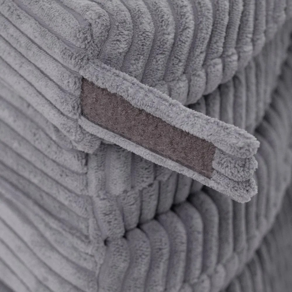 Kvetinová podložka 115x115x5cm, šedá, prémiový menčester