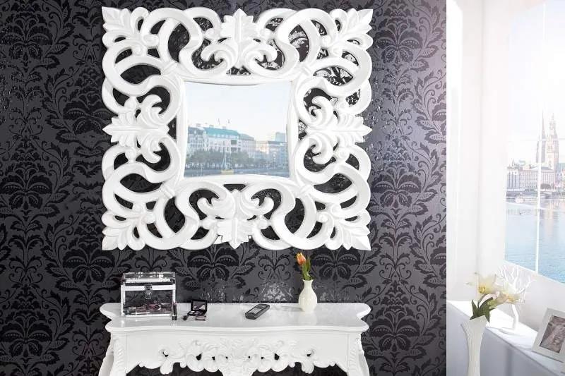 Nástenné zrkadlo Venice 75cm - biele