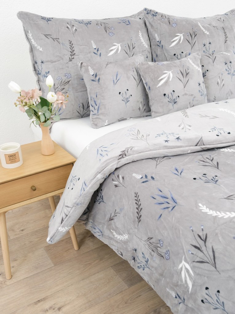 Obliečky mikroplyš Exclusive – Chloe sivá