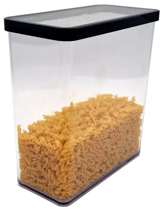 Dóza na potraviny 3,2 l Rotho Loft - JUMBO Black, čierna