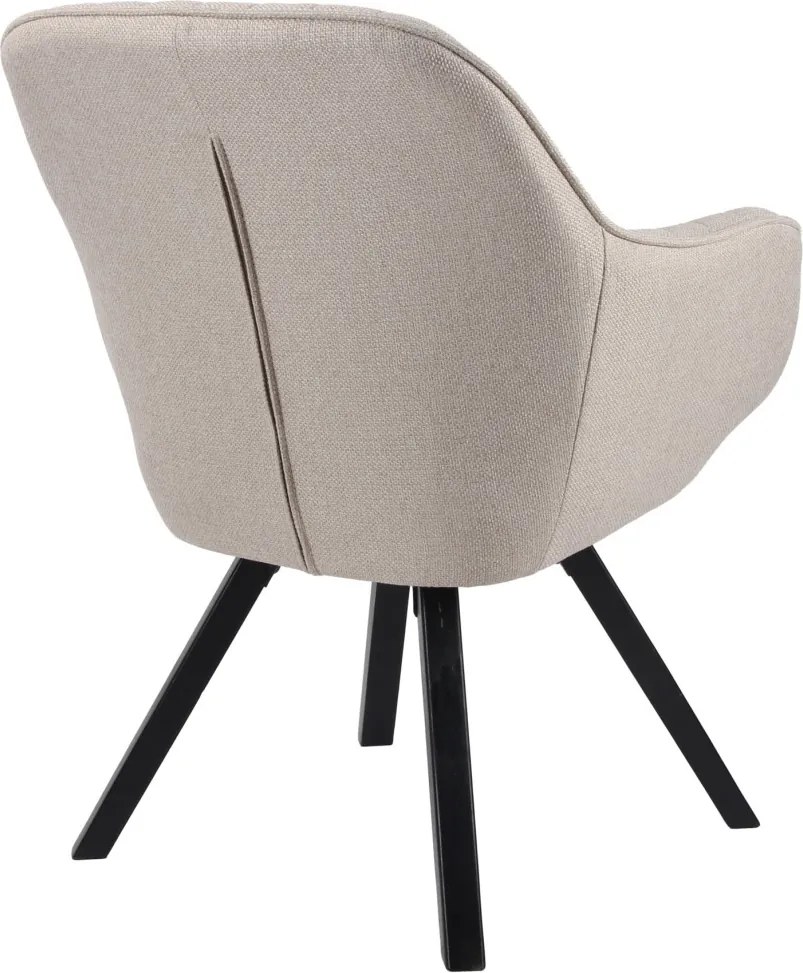 Jedálenská stolička Chrissy, béžová tkanina