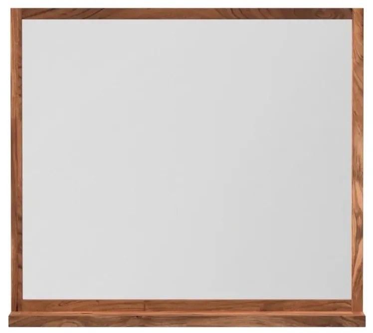 furniture-nabytek.cz - Masivní zrcadlo Sydney z akáciového dřeva, lakované, hnědé – 93×15×75 cm