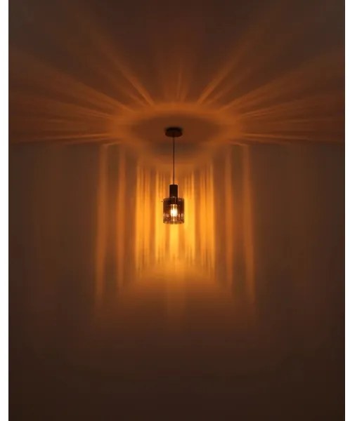 Globo 15904HA - Luster na lanku TULIVAR 1xE27/40W/230V pr. 18 cm hnedá