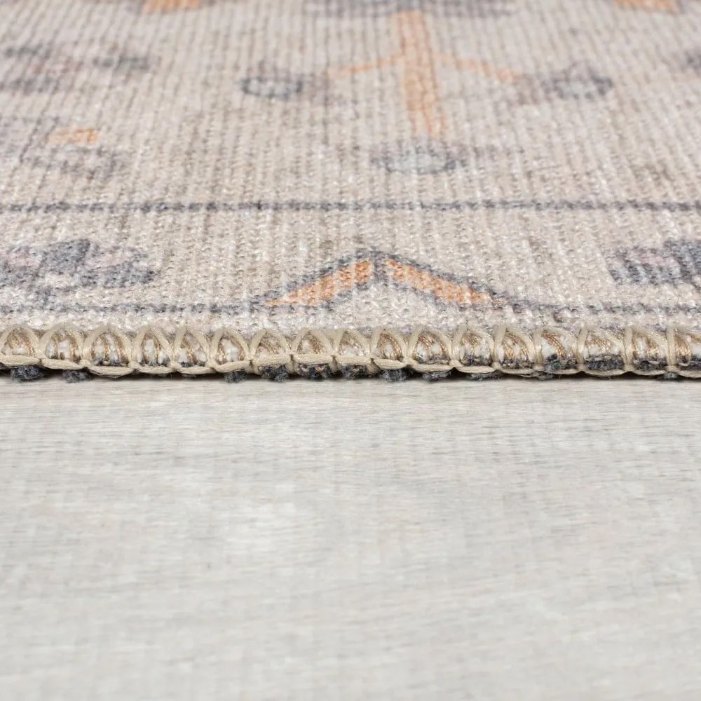 Krémový prateľný koberec 190x290 cm Teo Traditional – Flair Rugs