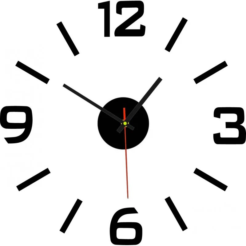 Nalepovacie nástenné hodiny z akrylu – moderné 3D plexi hodiny | SENTOP X0089