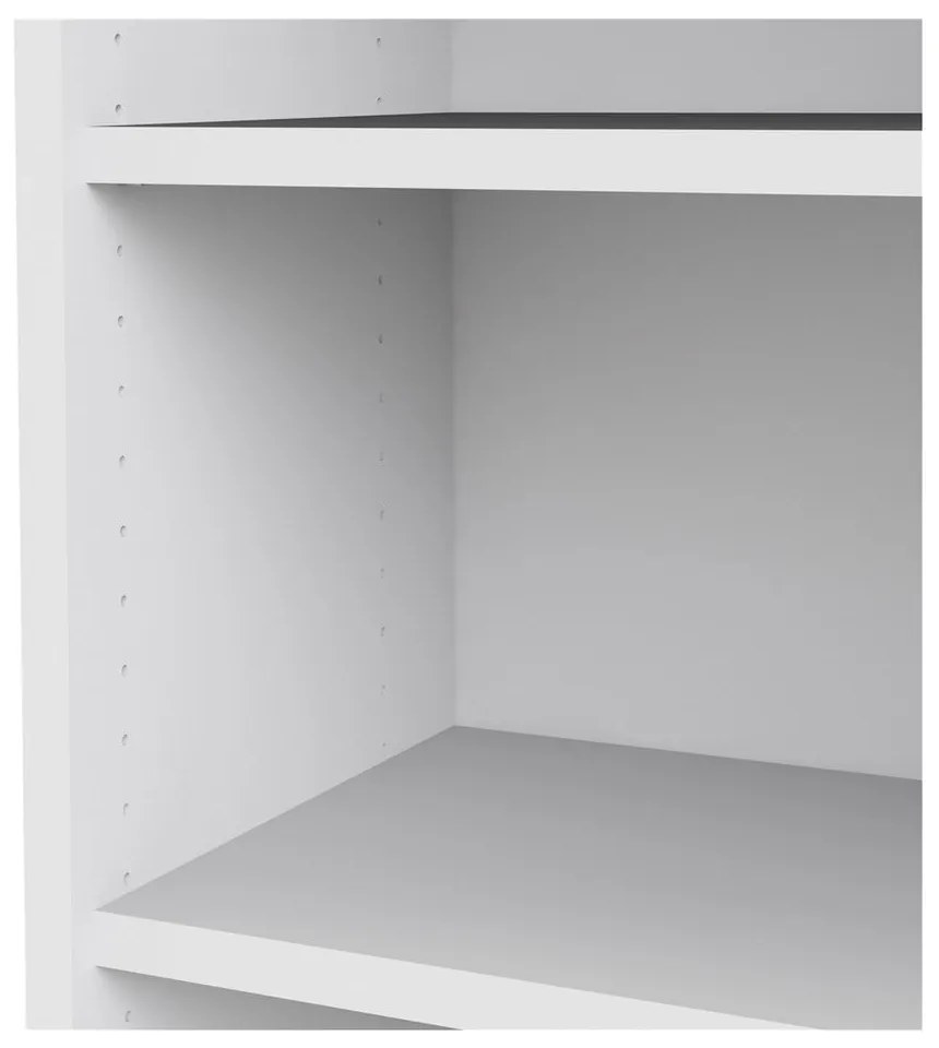 Biela modulárna knižnica 89x189 cm Prima – Tvilum