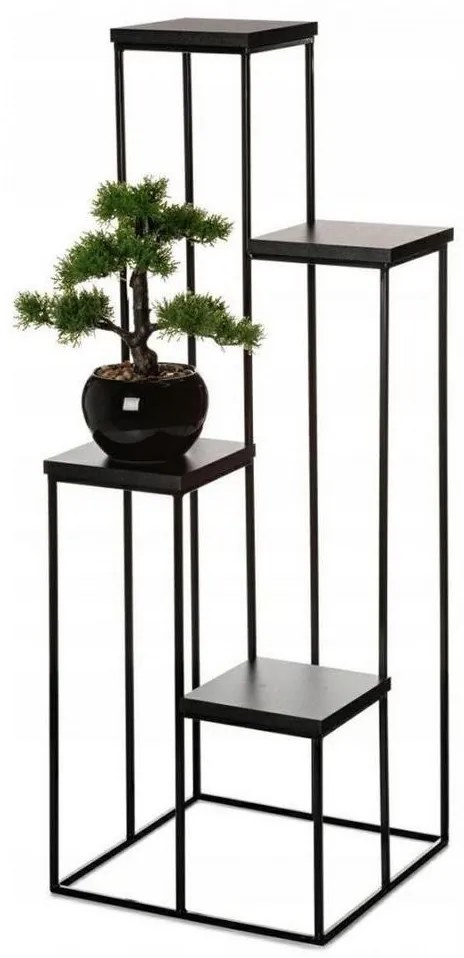 Stojan na kvety KASKADA 110x40 čierna