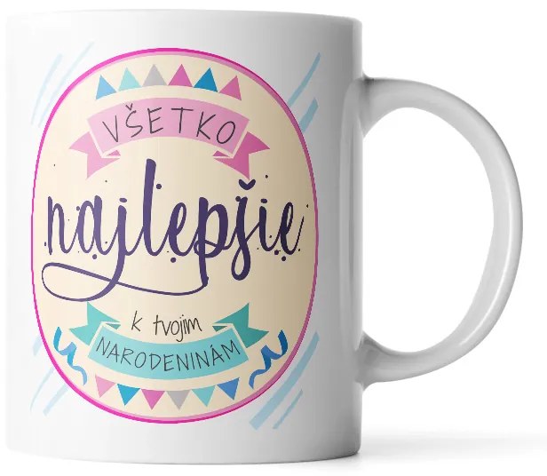 Sablio Hrnek Všechno nejlepší k narozeninám - 200 ml - espresso