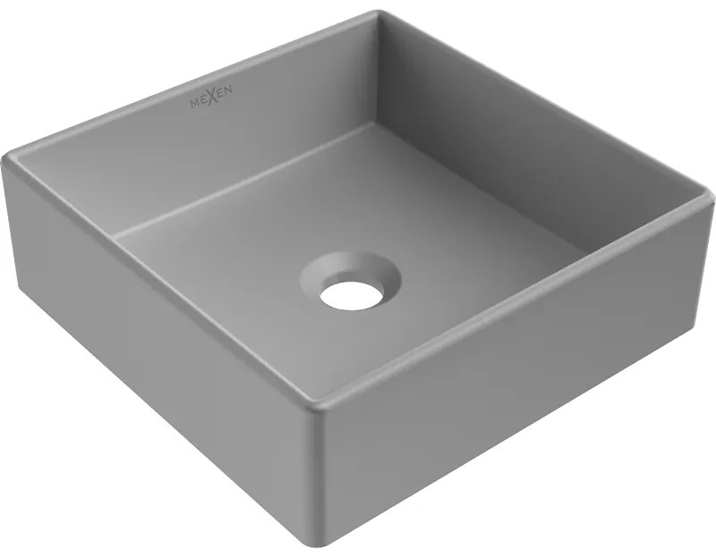 Mexen Goya, umývadlo na dosku 35 x 35 cm, svetlá šedá matná, 22183561