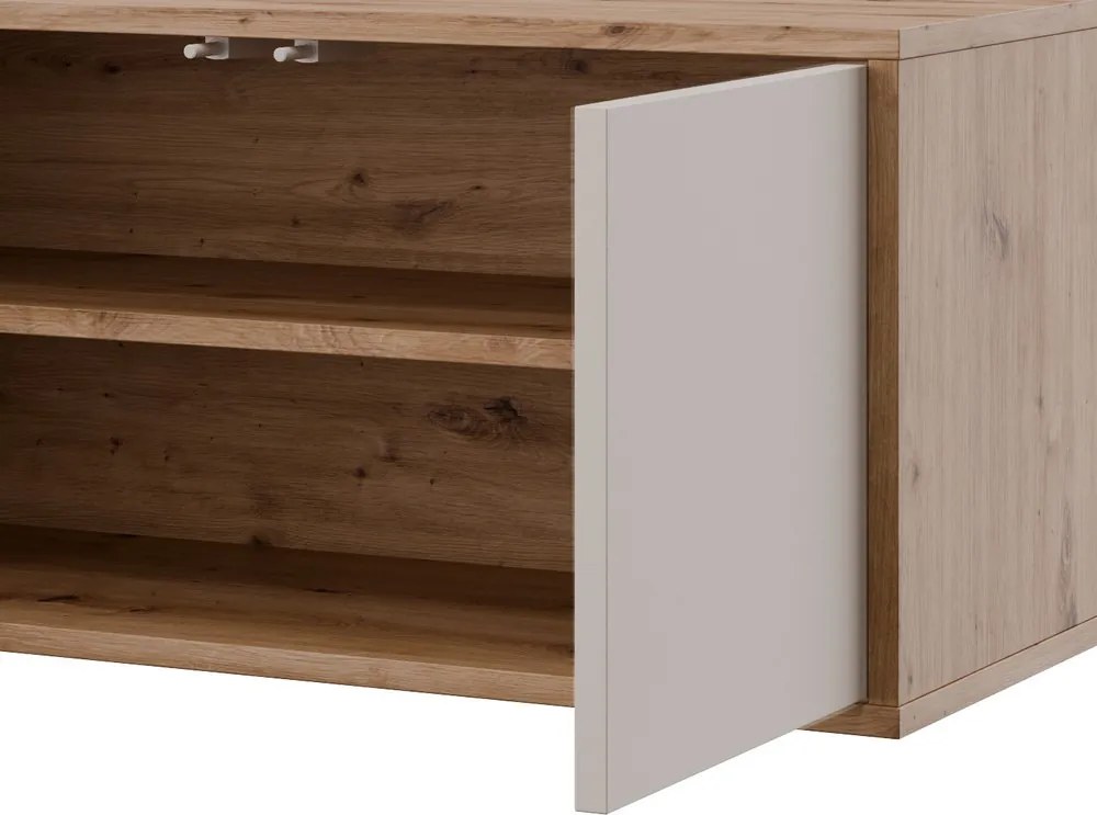 Závesná TV skrinka Asko Living, 149,5 cm, béžový kašmír