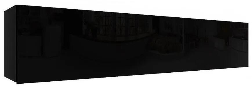 Závesná skrinka Izumi-34-BL čierna mat/ lesk