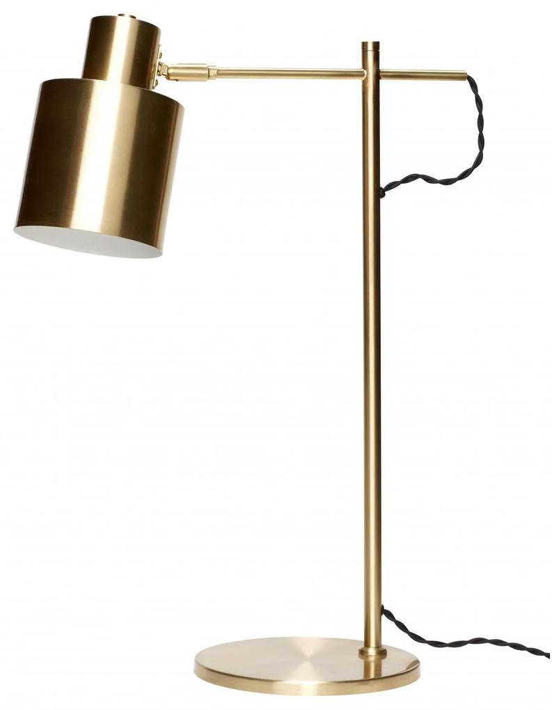 Hübsch Veľká stolná lampa Gold brass