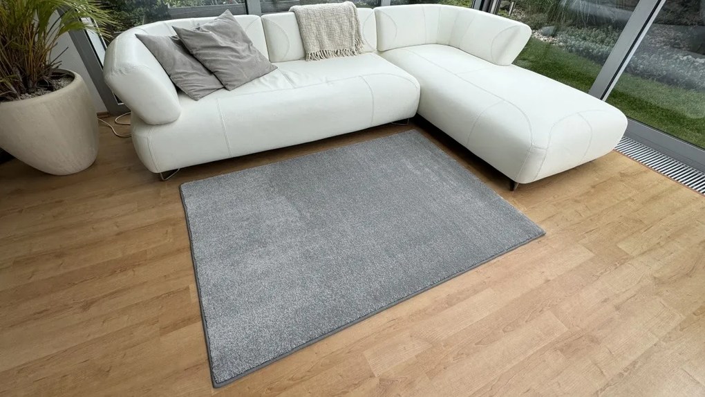 Vopi, Kusový koberec Laguna šedá, 133x190, šedá, obývacia izba