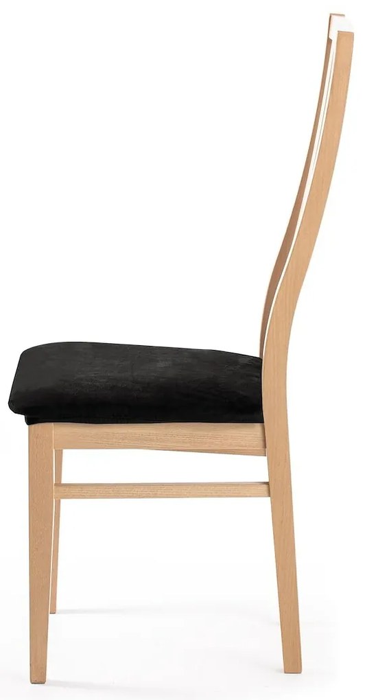 Restilo Napínací poťah na sedák na stoličku čierna, 40 x 40 + 5 cm