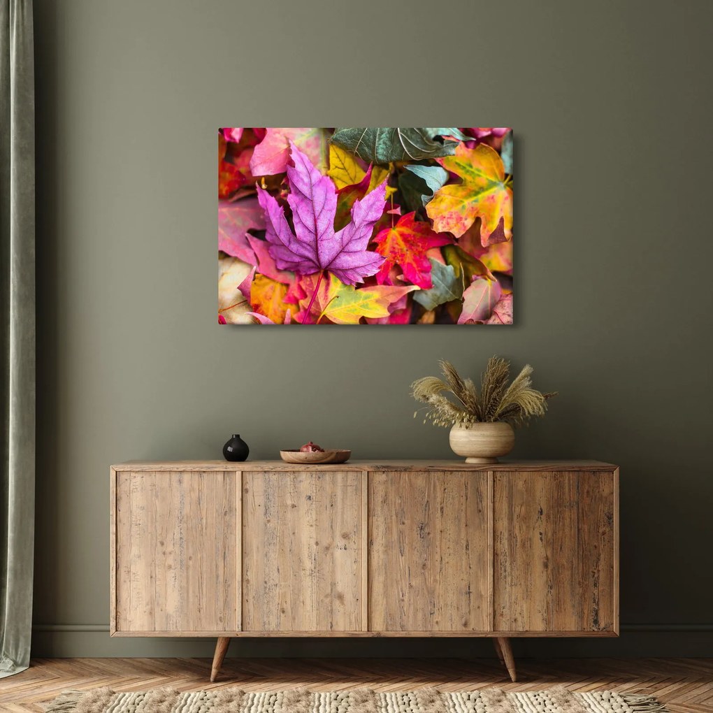 Obraz - jesenné listy (90x60 cm)